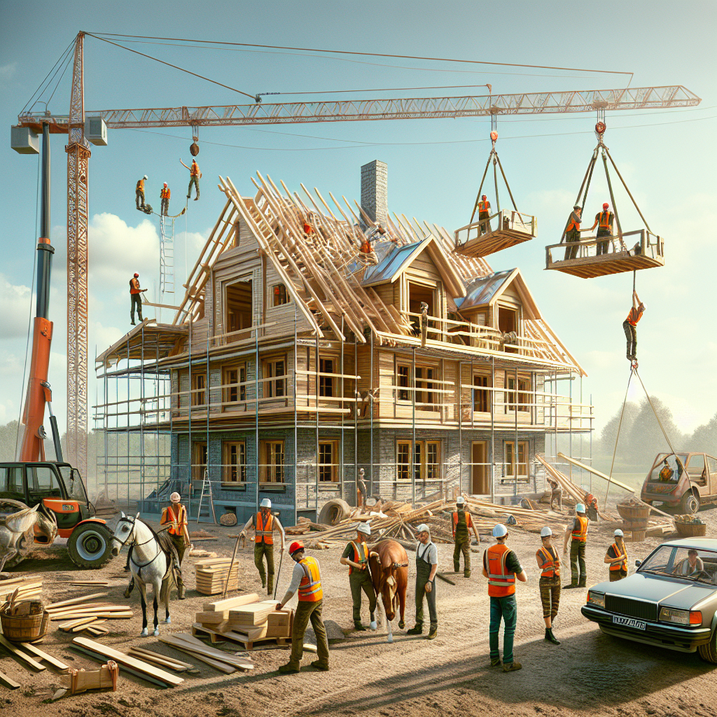 Когда нужен автокран при строительстве частного дома