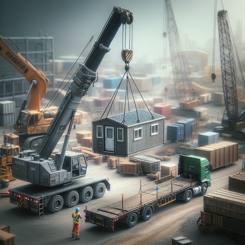 Как заказать манипулятор для перевозки бытовки