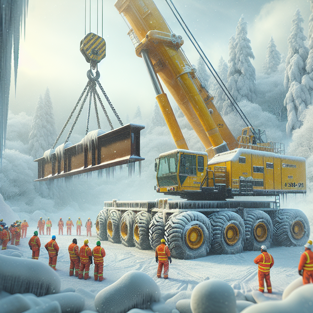 Аренда автокрана зимой: особенности эксплуатации