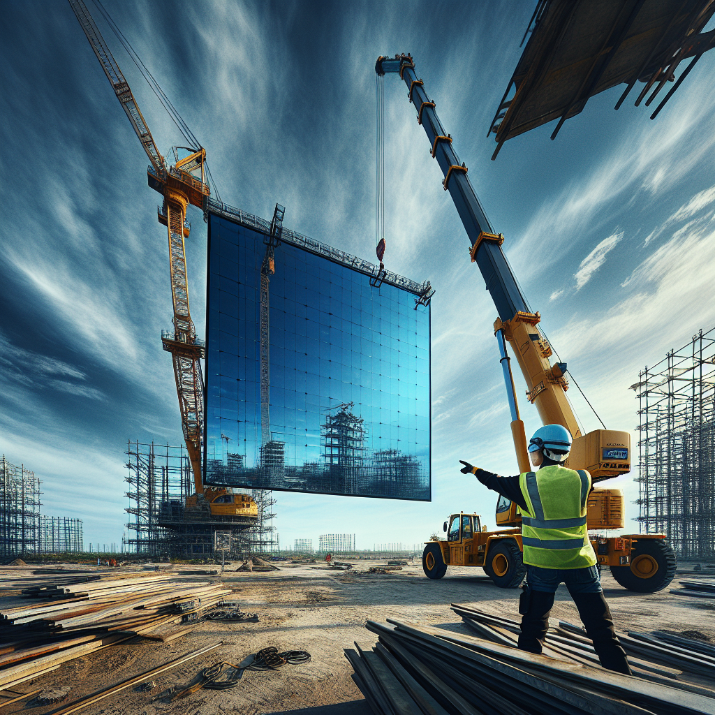 Как заказать автокран для подъёма стеклопакетов