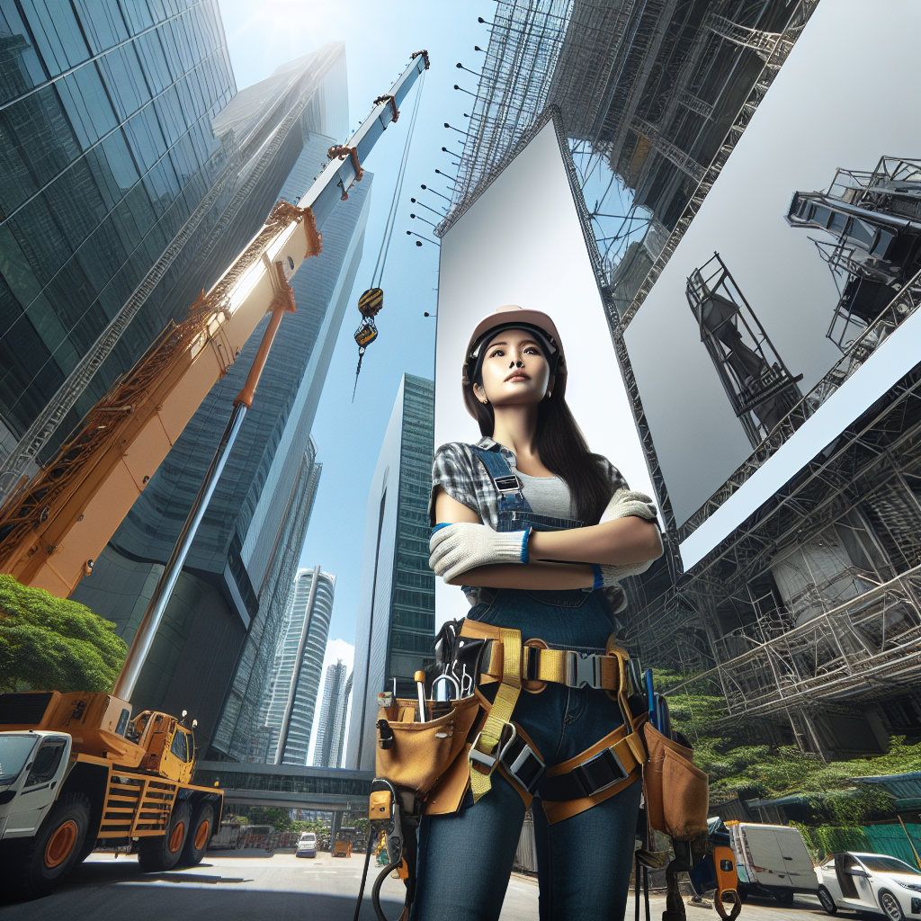 Монтаж рекламных баннеров на высоте: когда нужен автокран